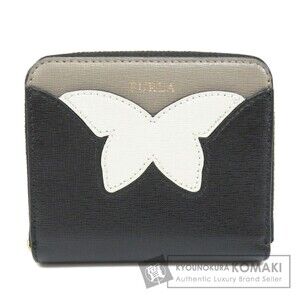 Furla Butterfly Motif Bifold Wallet Leather